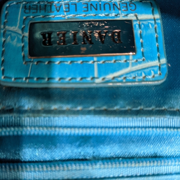 Blue Danier Leather Shoulder bag/Clutch - Picture 4 of 4